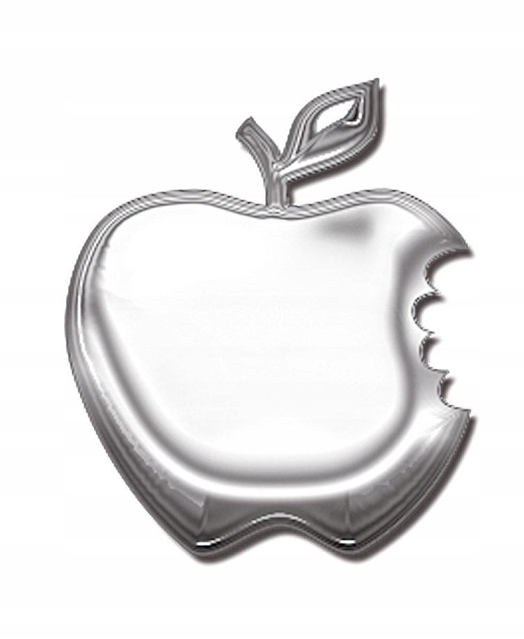 

Naklejka na samochód auto Alu Apple Jabłko Emblema