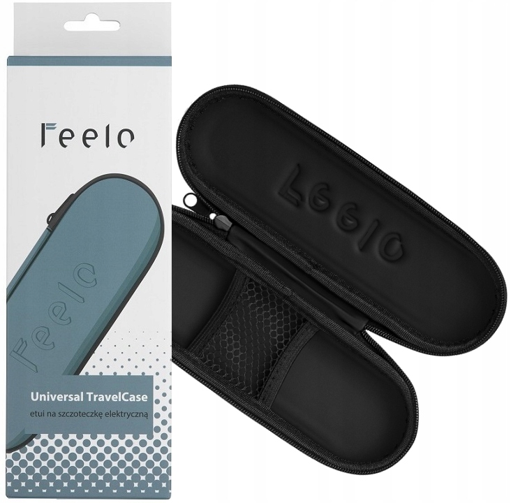 Etui na szczoteczkę do zębów soniczną elektryczną czarne uniwersalne Feelo