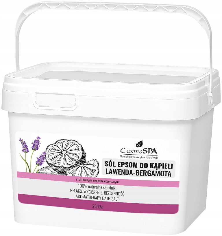 ЭПСОМ СОЛЬ ДЛЯ ВАННЫ ТРАВЯНАЯ ЛАВАНДА БЕРГАМОТ ЭФИРНЫЕ МАСЛА РАССЛАБЛЯЮЩИЙ СОН