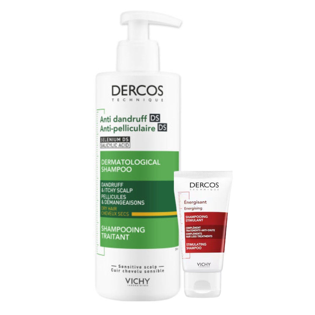 Vichy Dercos Przeciwłupieżowy Szampon Włosy Suche Odżywczy 390ml