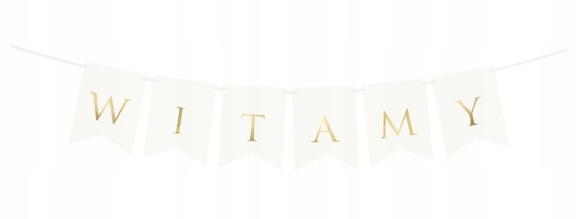 

Baner weselny Witamy 80cm napis