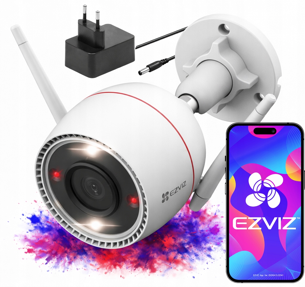 Venkovní WiFi kamera 5Mpx Ezviz H3c 5MP Barva 24/7 Detekce Odpuzování
