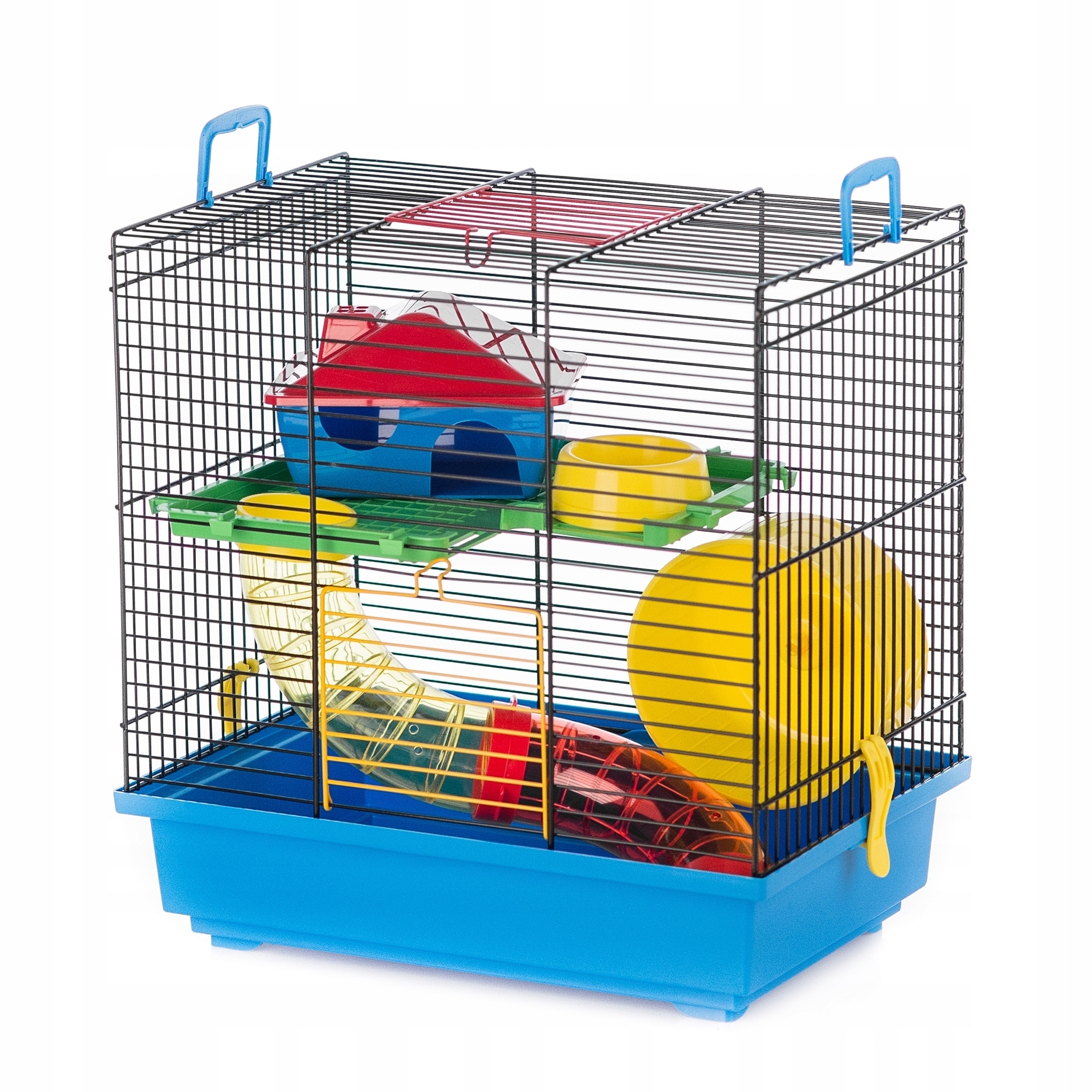 Levně Klec s toaletou pro malé hlodavce Inter-Zoo 36 x 36 x 24 cm