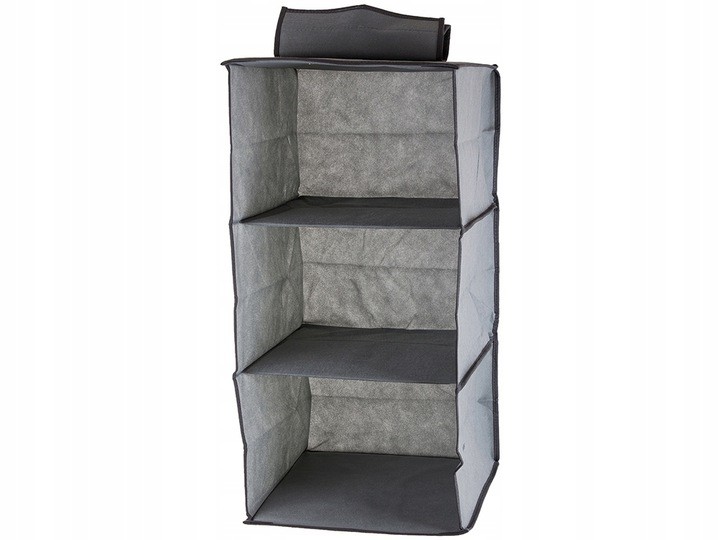 

Organizer Do Szafy Wiszący Z 3 Półkami 60cm Szary