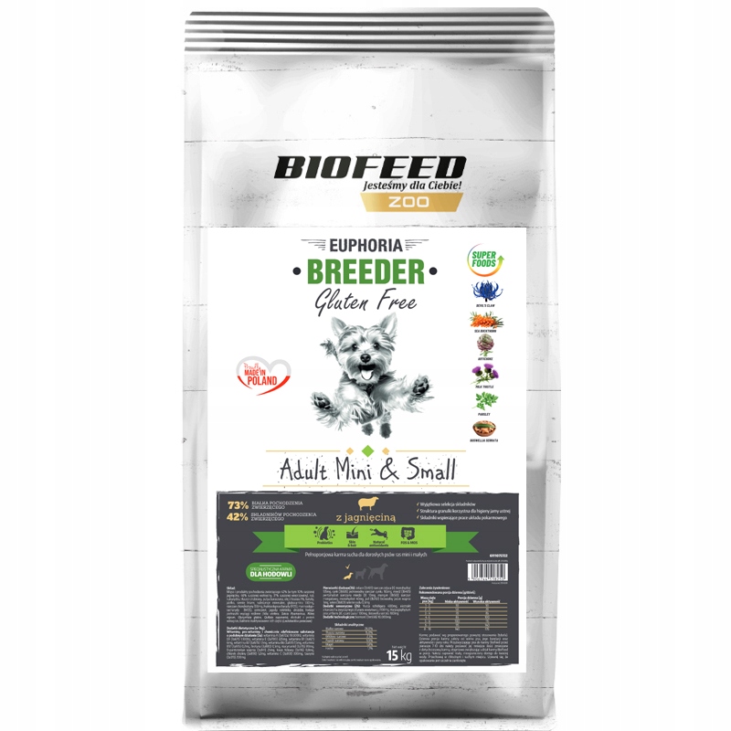 Apl Biofeed Breeder Adult Mini & Small Lamb Jagnięcina 15kg
