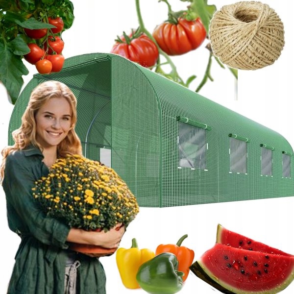 TUNEL OGRODOWY FOLIOWY OGRODNICZY NA WARZYWA POMIDORY SZKLARNIA 2 X 4,5 M