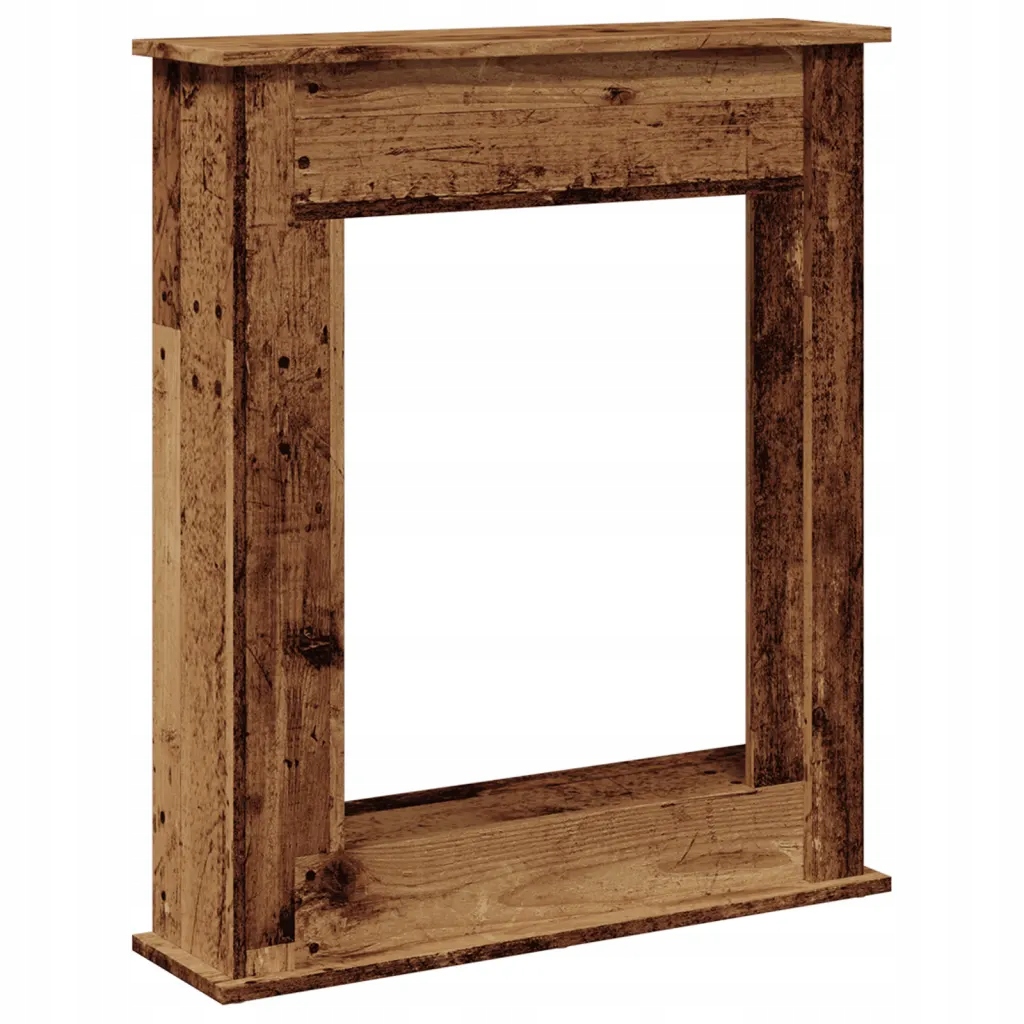 Kryt krbu Led s policí, materiál na bázi dřeva, 75x20x87,5 cm, ko