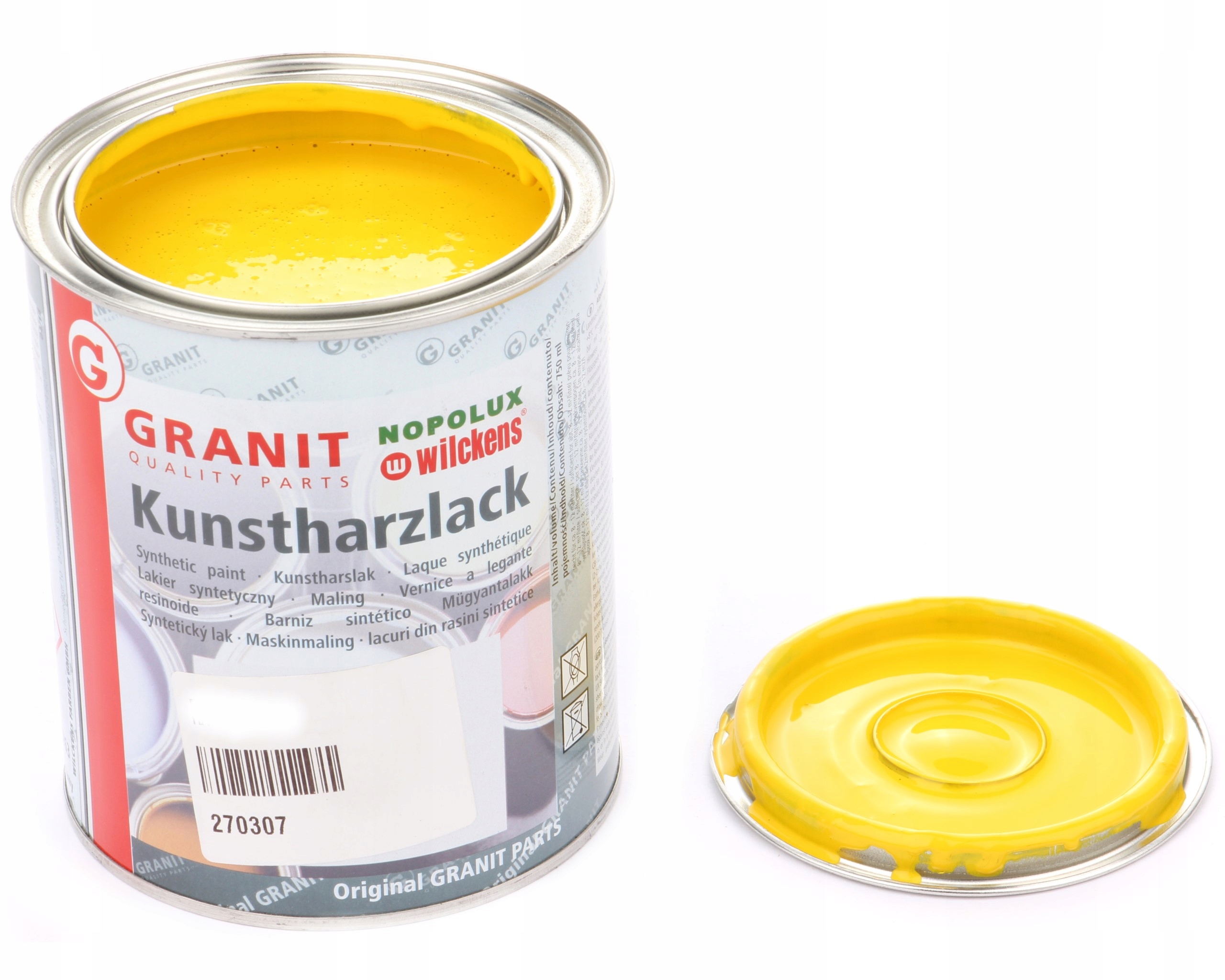 lak, barva pro stroje RAL1023 1l Wilckens Granit