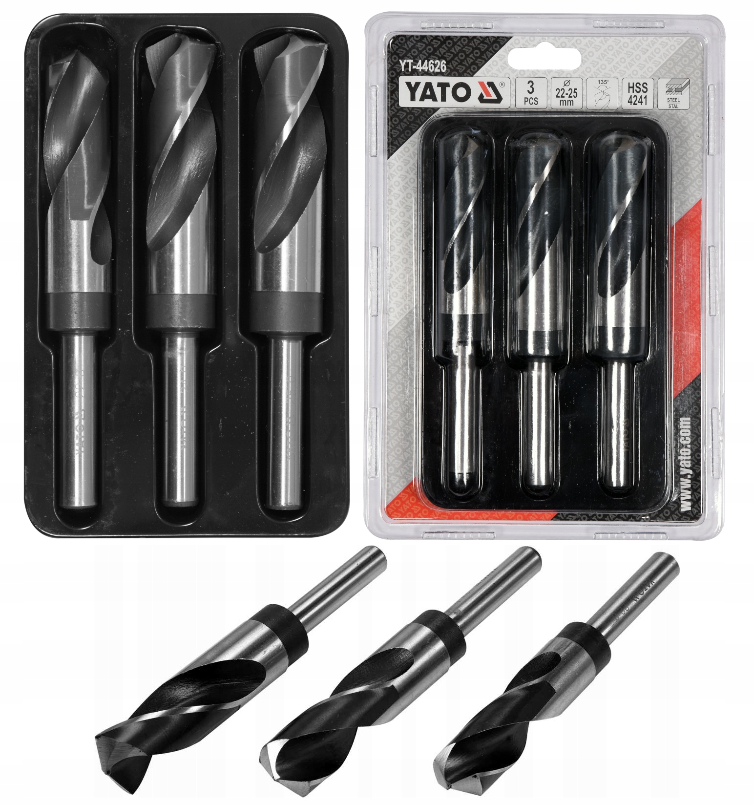 

Zestaw Wierteł Do Metalu Hss Fi 22 25mm 3 Sztuki