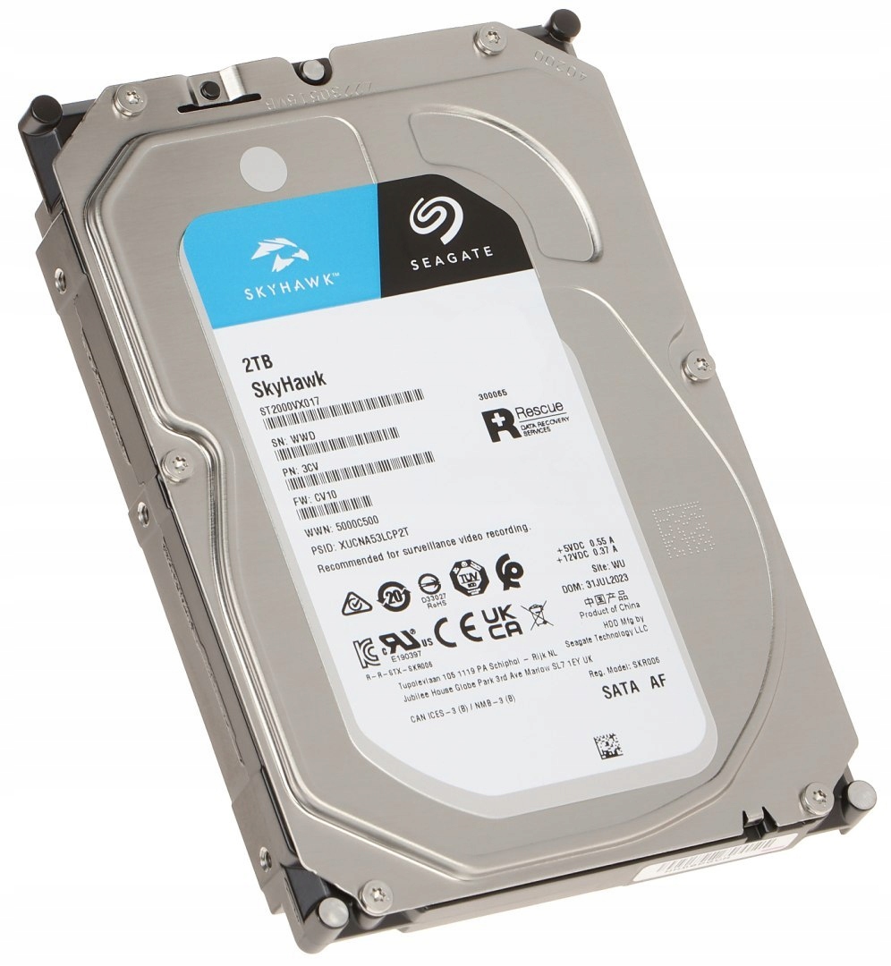 Disk Pro Rekordér HDD-ST2000VX017 2TB 24/7 SkyHawk Seagate
