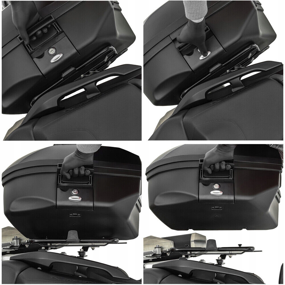 2X KUFER KUFRY BOCZNE ABS ODBLASK STELAŻE UNIWERSALNE ZESTAW NOWOŚĆ 2024 ! Producent inny