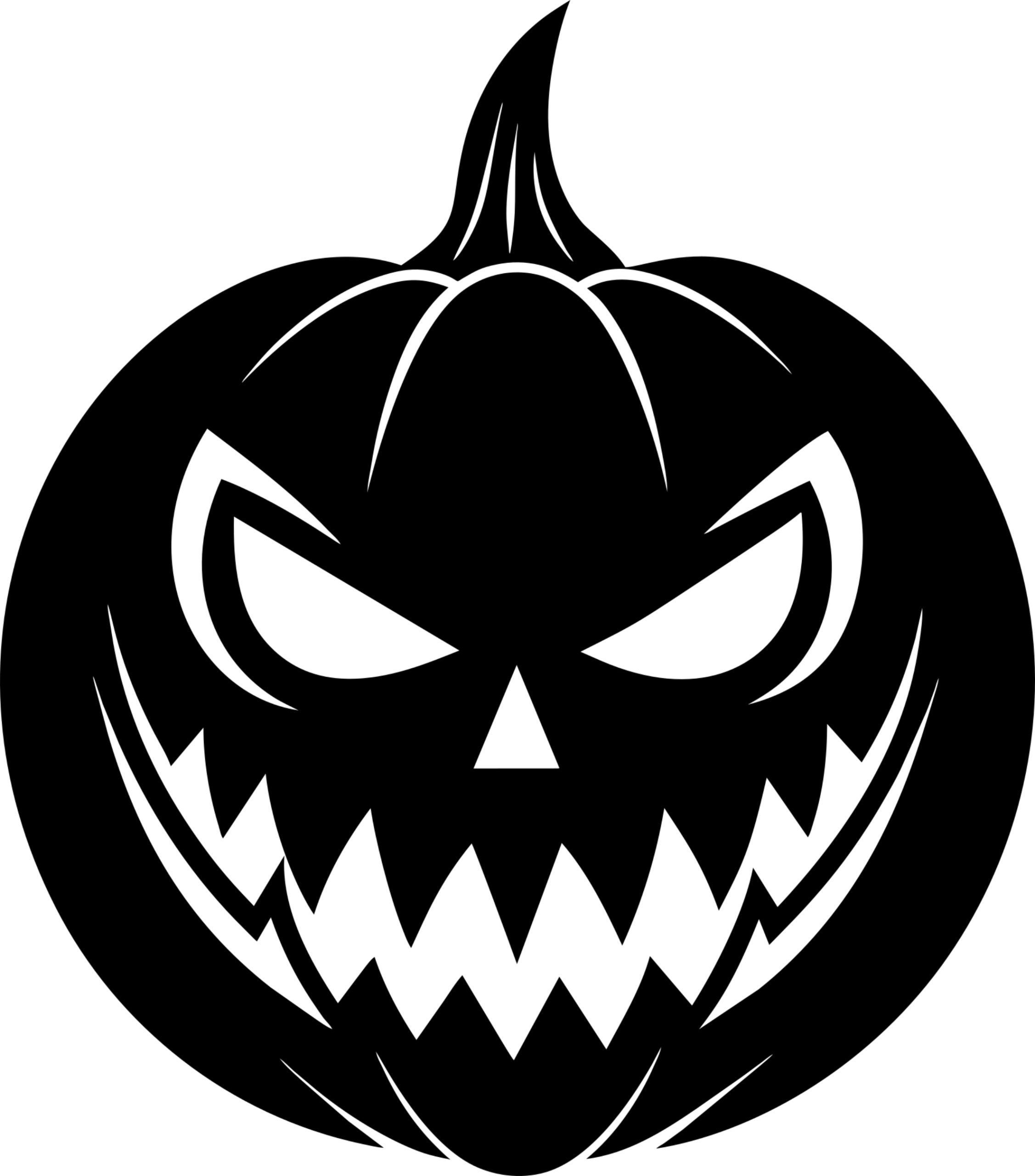 Naklejka na samochód kask laptop kufry Dynia Halloween 13 x 11,5 cm