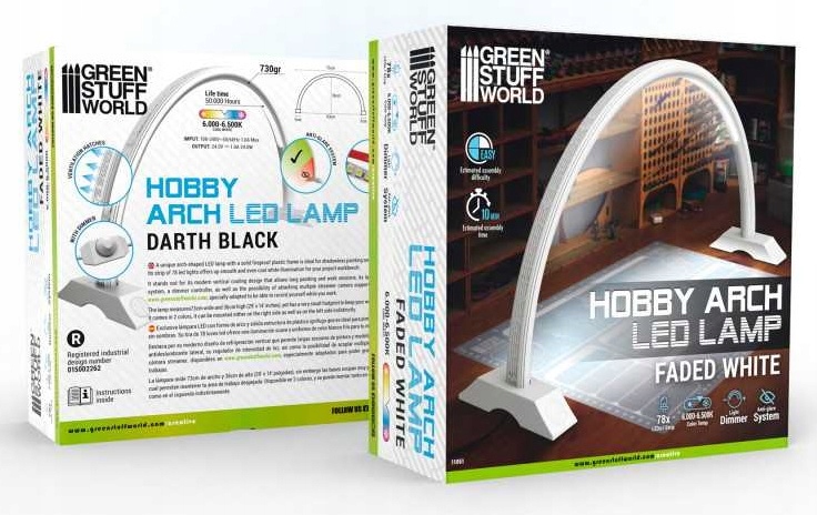 Lampa modelarska LED Hobby Arch - biała