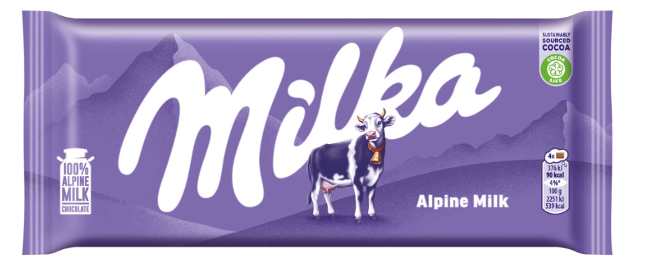 Levně Milka Čokoláda 27x80g Na Vánoce Alpine Milk