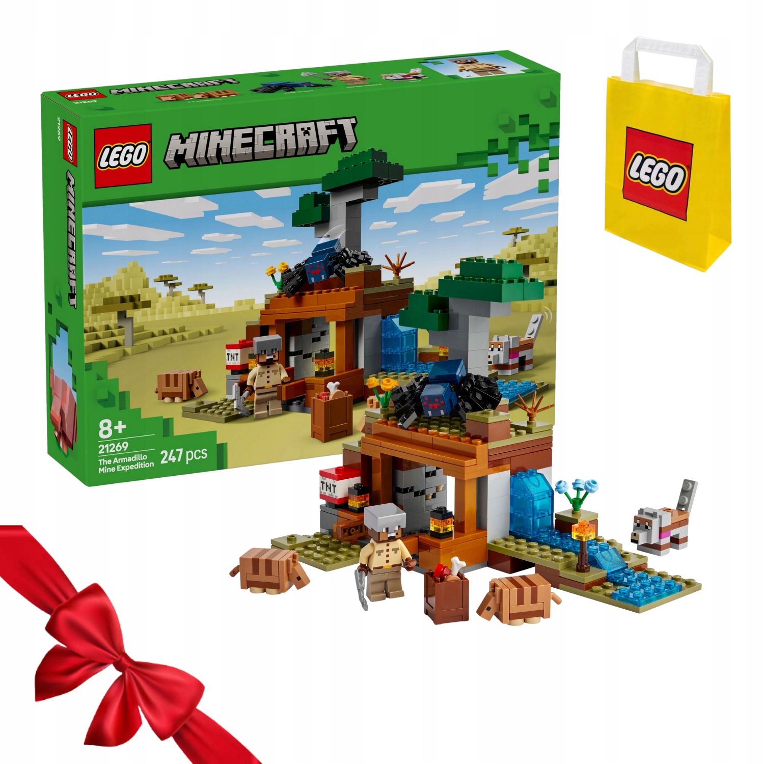 Klocki Lego Minecraft 21269 Wyprawa Do Pancernikowej Kopalni