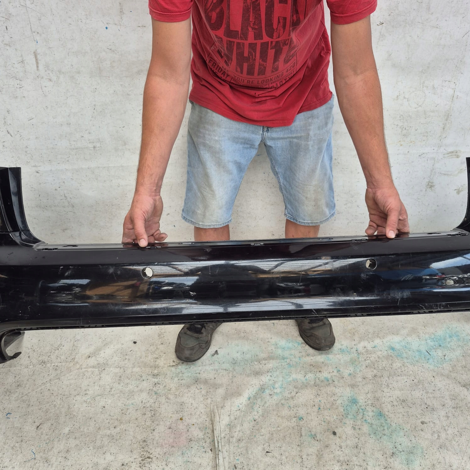 AUDI A6 C6 ALLROAD 06-11 bumper rear part rear 4PDC