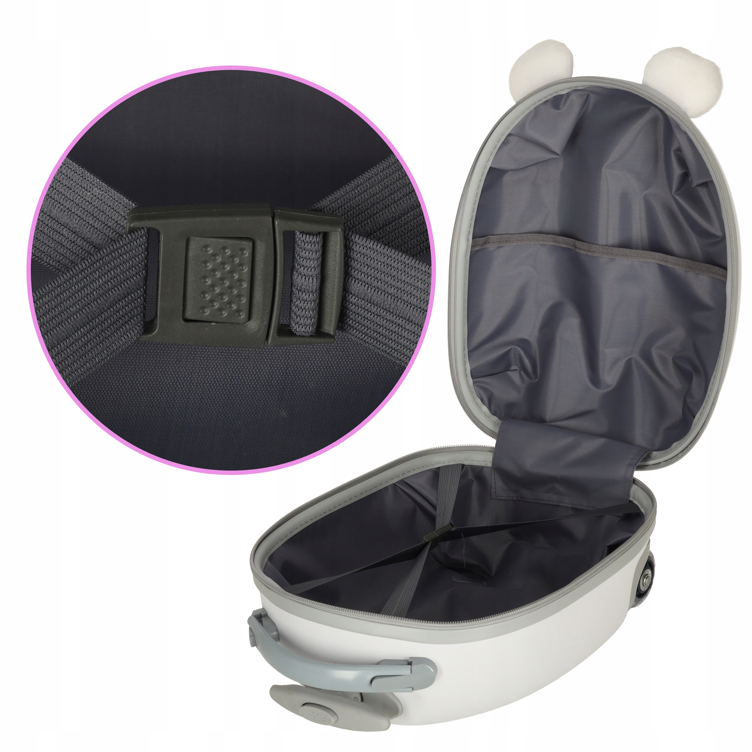 WALIZKA PODRÓŻNA DLA DZIECI ŚWIECĄCE KÓŁKA BAGAŻ PODRĘCZNY DZIECIĘCY MYSZ Marka Ikonka