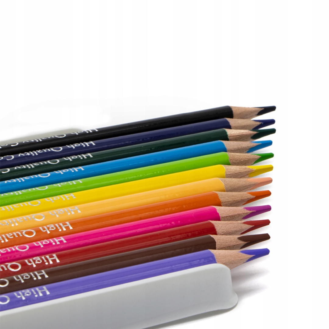 KREDKI OŁÓWKOWE TRÓJKĄTNE 12KOL ASTRA +TEMPERÓWKA Kolor Wielokolorowy