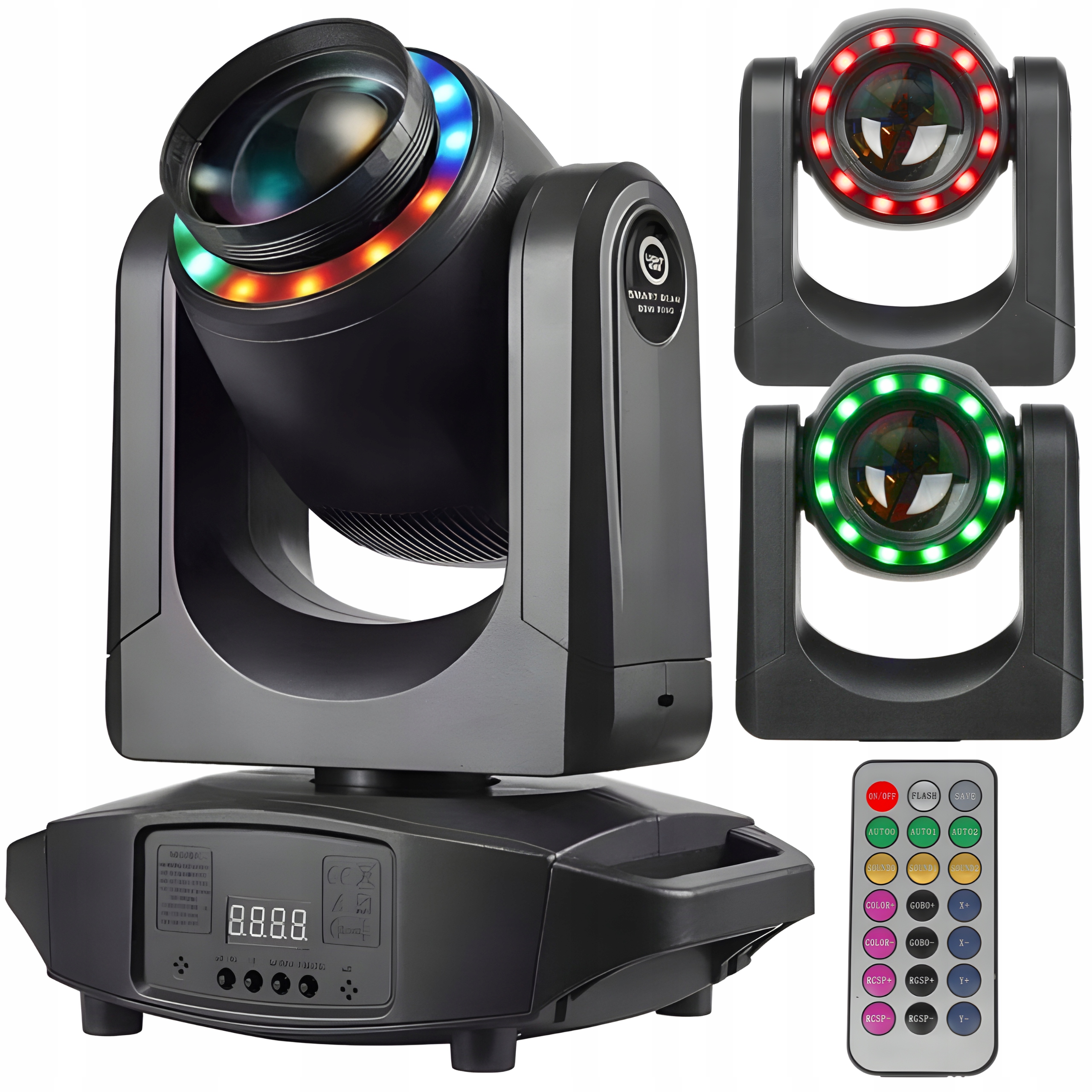 Pohyblivá Hlava Led LIGHT4ME Smart Beam 80W Efekt Ring Rgb DMX Dálkové Ovládání