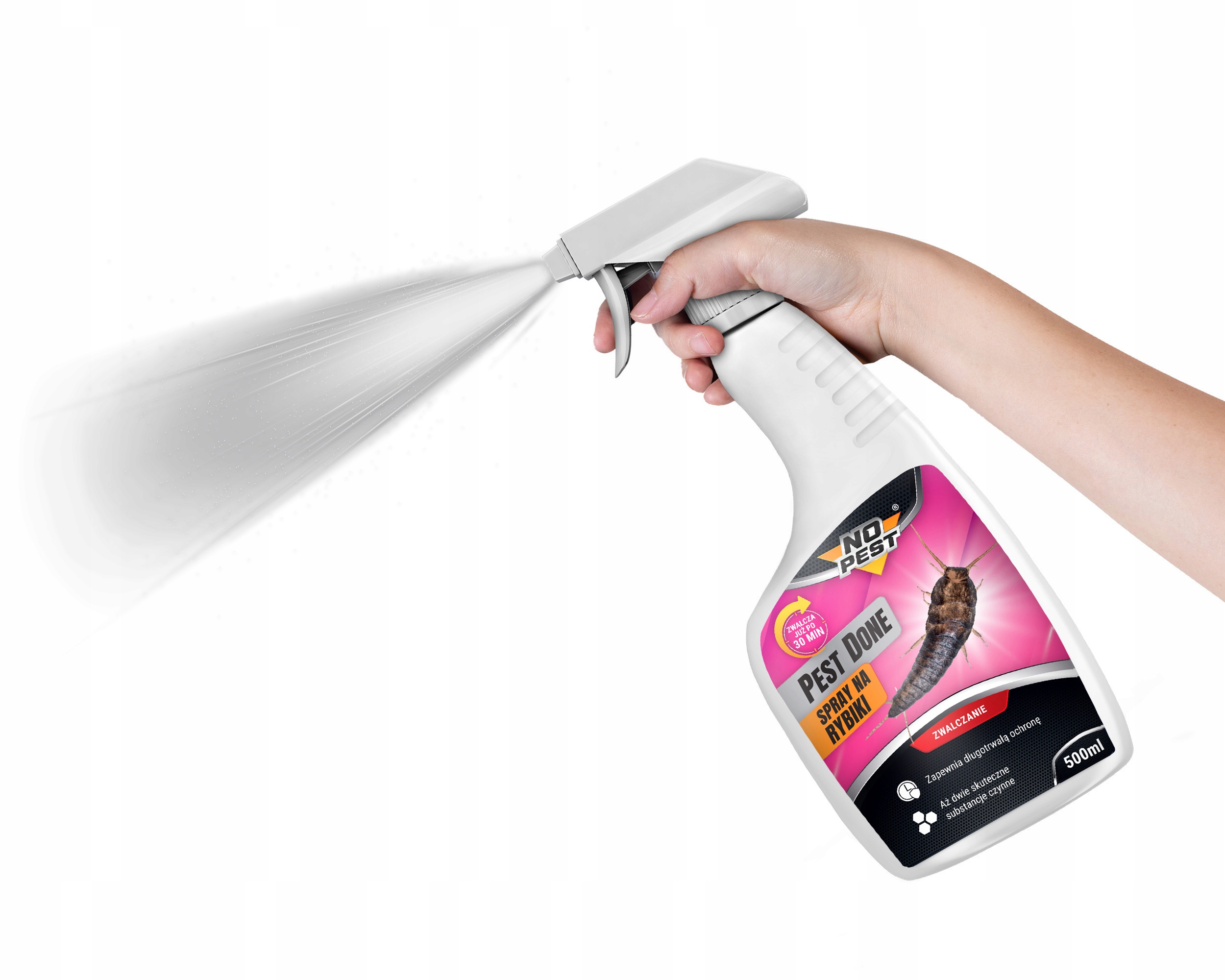 PREPARAT SPRAY ŚRODEK OPRYSK PŁYN NA RYBIKI CUKROWE SREBRZYKI NO PEST 500ML Producent No-Pest