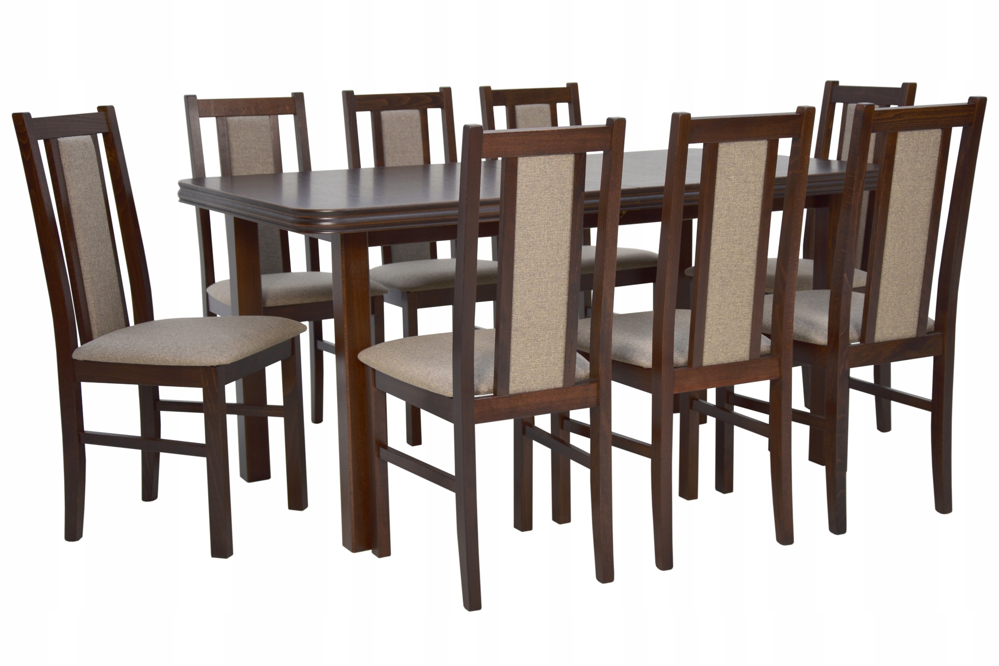 8 krzeseł i stół ROZKŁADANY 200 cm BLAT FORNIR