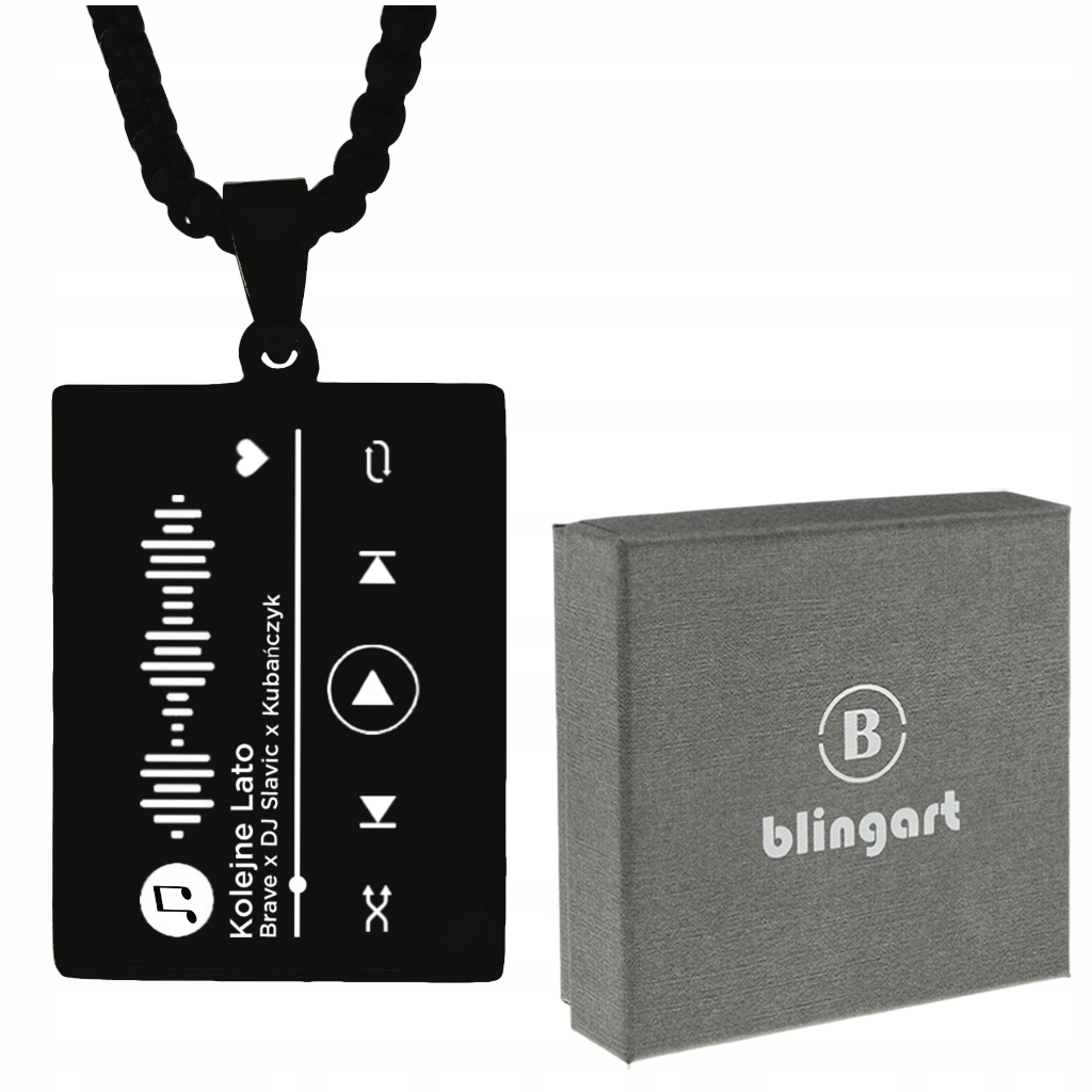 

Nieśmiertelnik z Grawerem Twoja Piosenka prezent