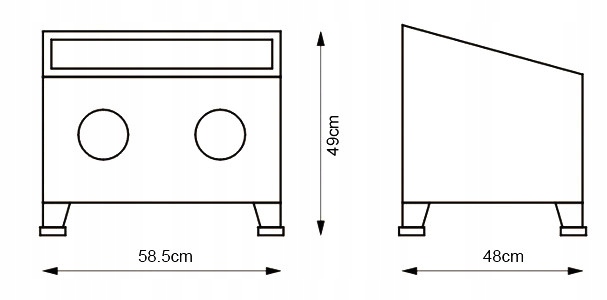 Unicraft SSK 1 Piaskarka Kabinowa 90 l Marka Unicraft