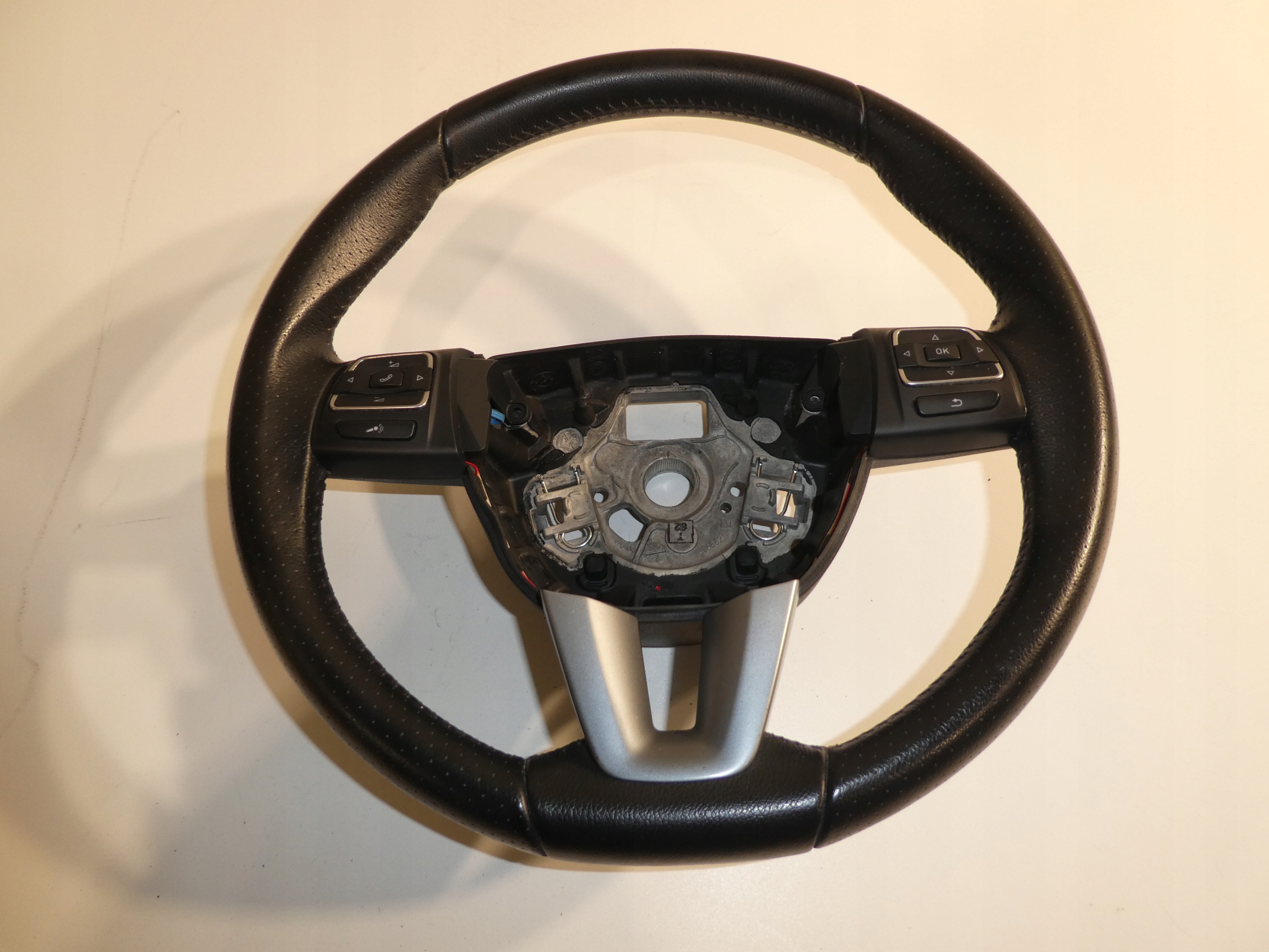 steering wheel, leather VW SEAT ALHAMBRA with shifting