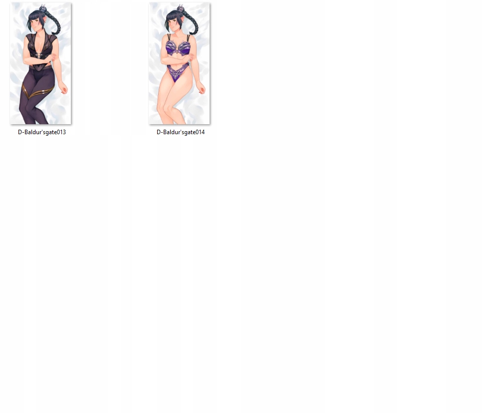 Dakimakura inspirowana Baldur's Gate DO WYBORU Marka inna