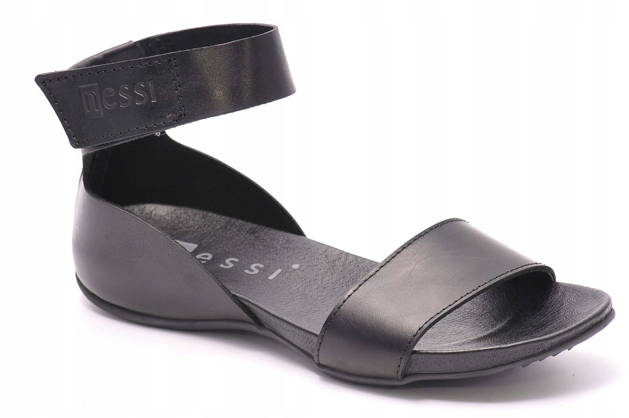Sandály Nessi 50004 Černé 11 Velikost 36