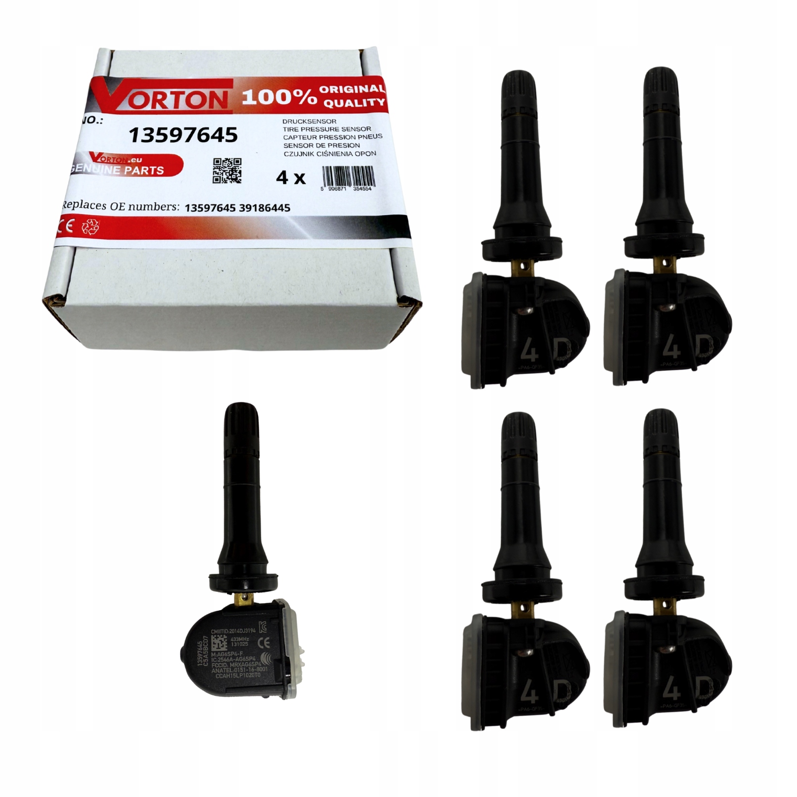 Snímače Tlaku Vzduchu V Pneumatikách Koles Tpms Opel Astra K Insignia B