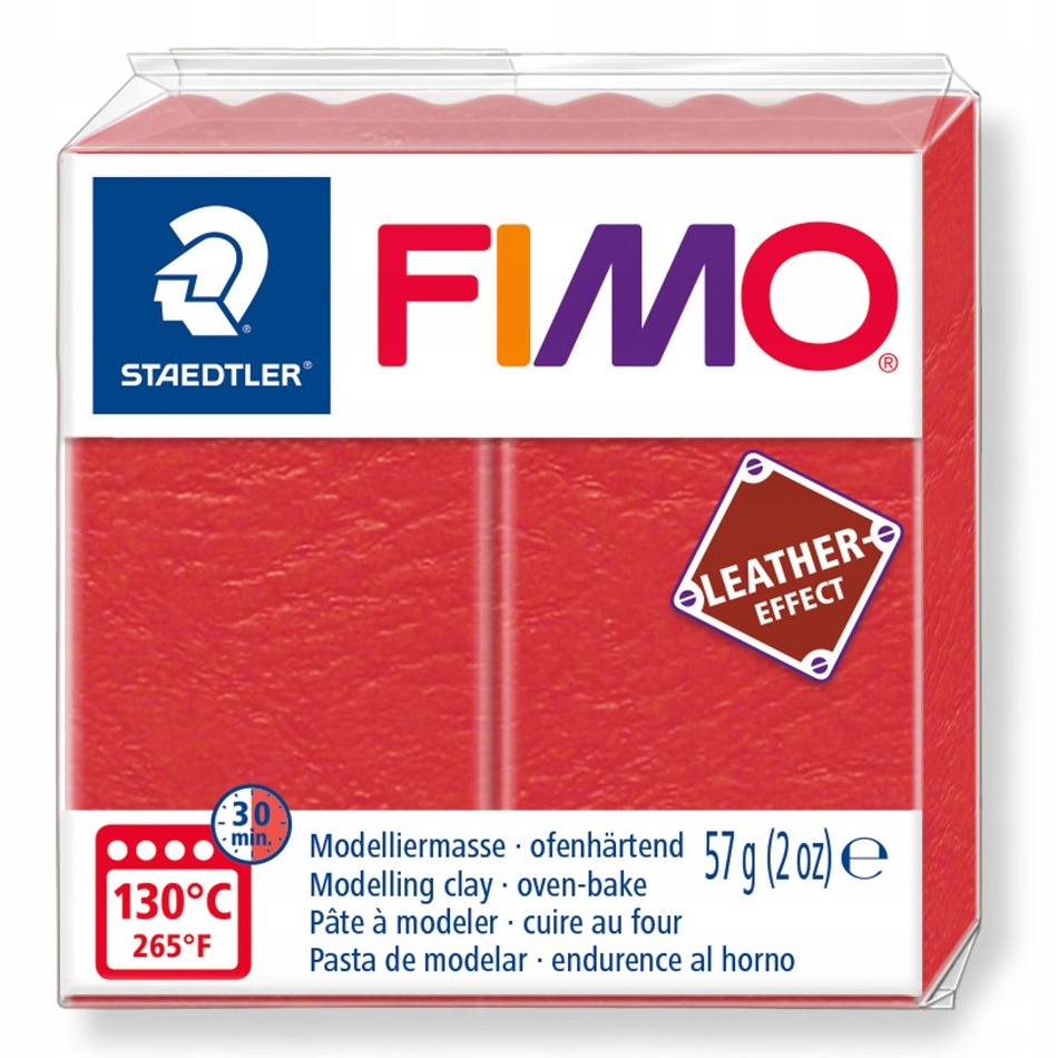 Fimo Leather MASA PLASTYCZNA ARBUZOWY 57g