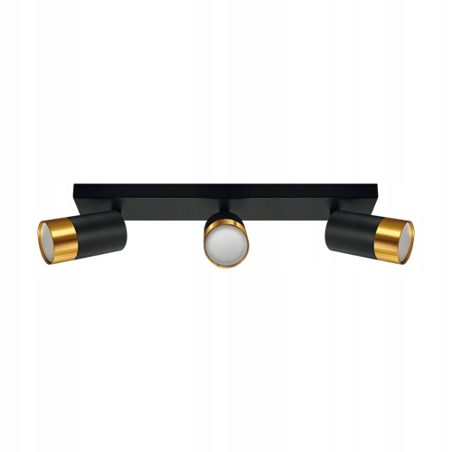 Struhm Oprawa ścienna sufitowa Puzon Spt GU10 3L Black/golden 04280