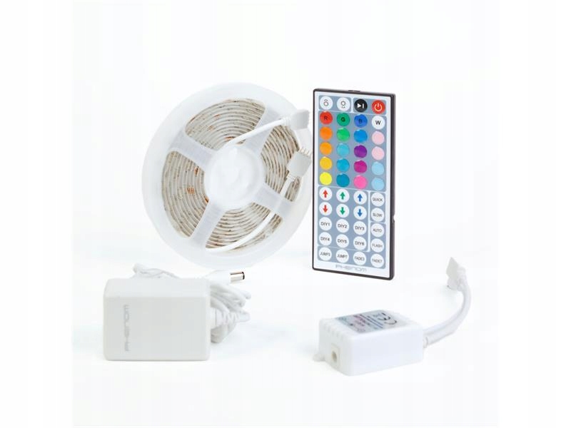 Taśma LED RGB - 3 m - IP65 - 220-240 V - 5050 SMD - 30 diod/m - 7,2 W/m