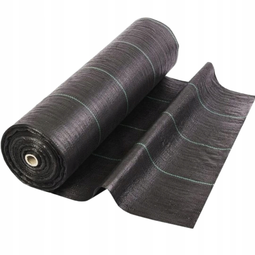 Agrotkanina ściółkująca przeciw chwastom czarny 1,1 x 50 m 90 g/m² Mocna