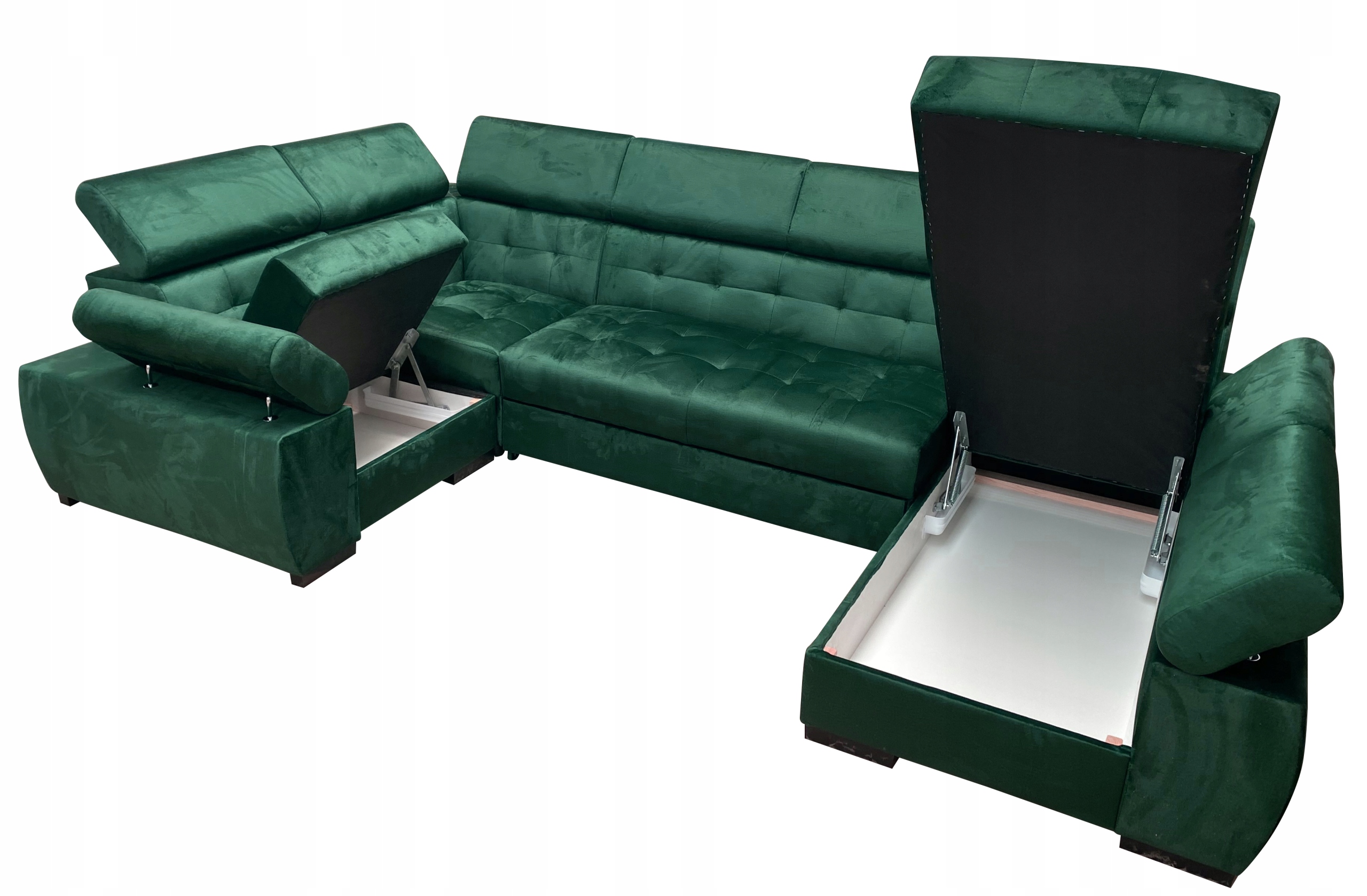 NAROŻNIK ASLAN U 200 RUCHOME ZAGŁÓWKI F.SPANIA Szerokość mebla 323 cm