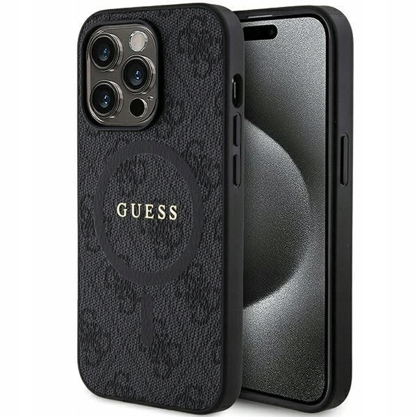 Pouzdro Guess pro iPhone 14 Pro, 4G Ring Logo, kryt, obal, magsafe