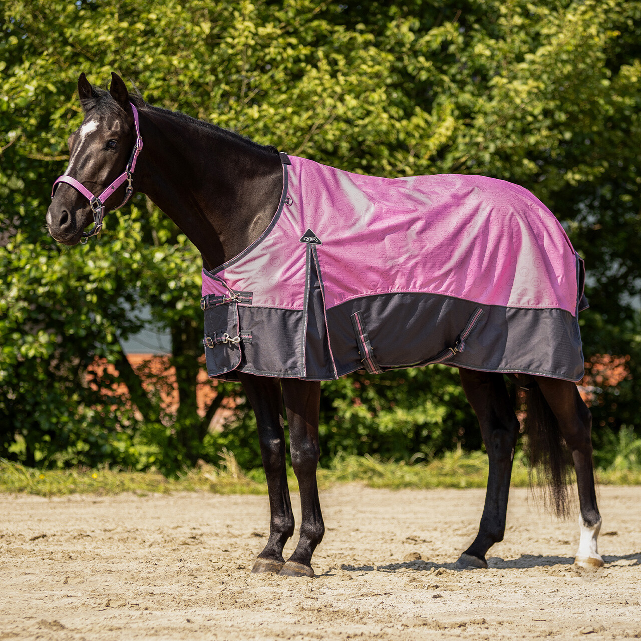 Deka pro koně Qhp s fleecovou podšívkou 26SS růžová 185 (135)