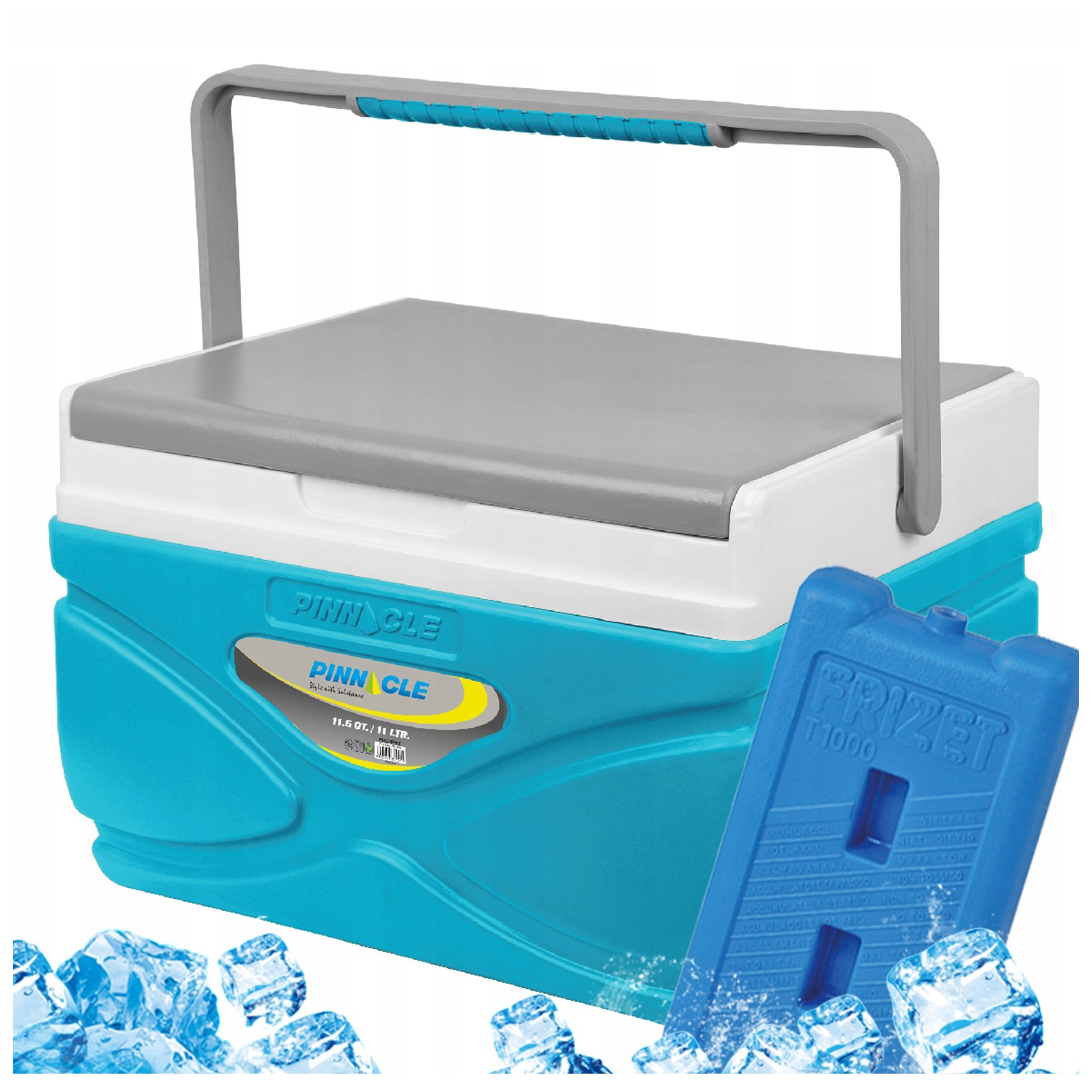 Turistická lednička Pinnacle Tpx 8001 11L tyrkysová 1 velká chladicí vložka