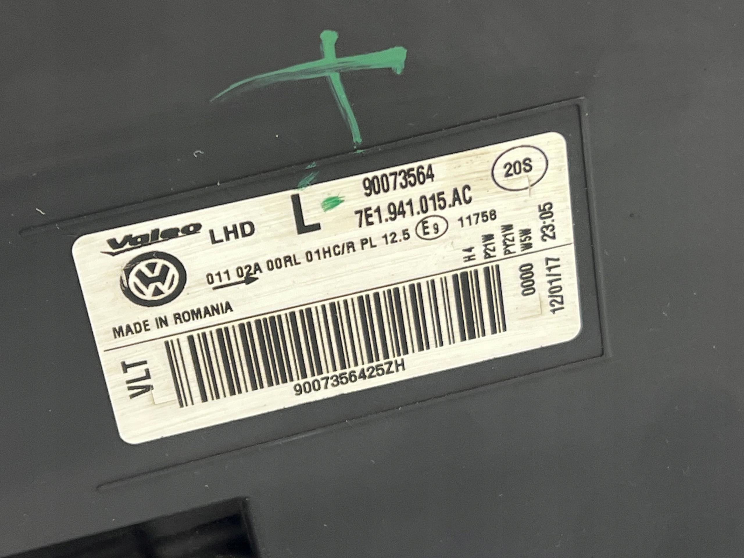 VW T6 TRANSPORTER 7E1 light left front 7E1941015AC original EUROPA