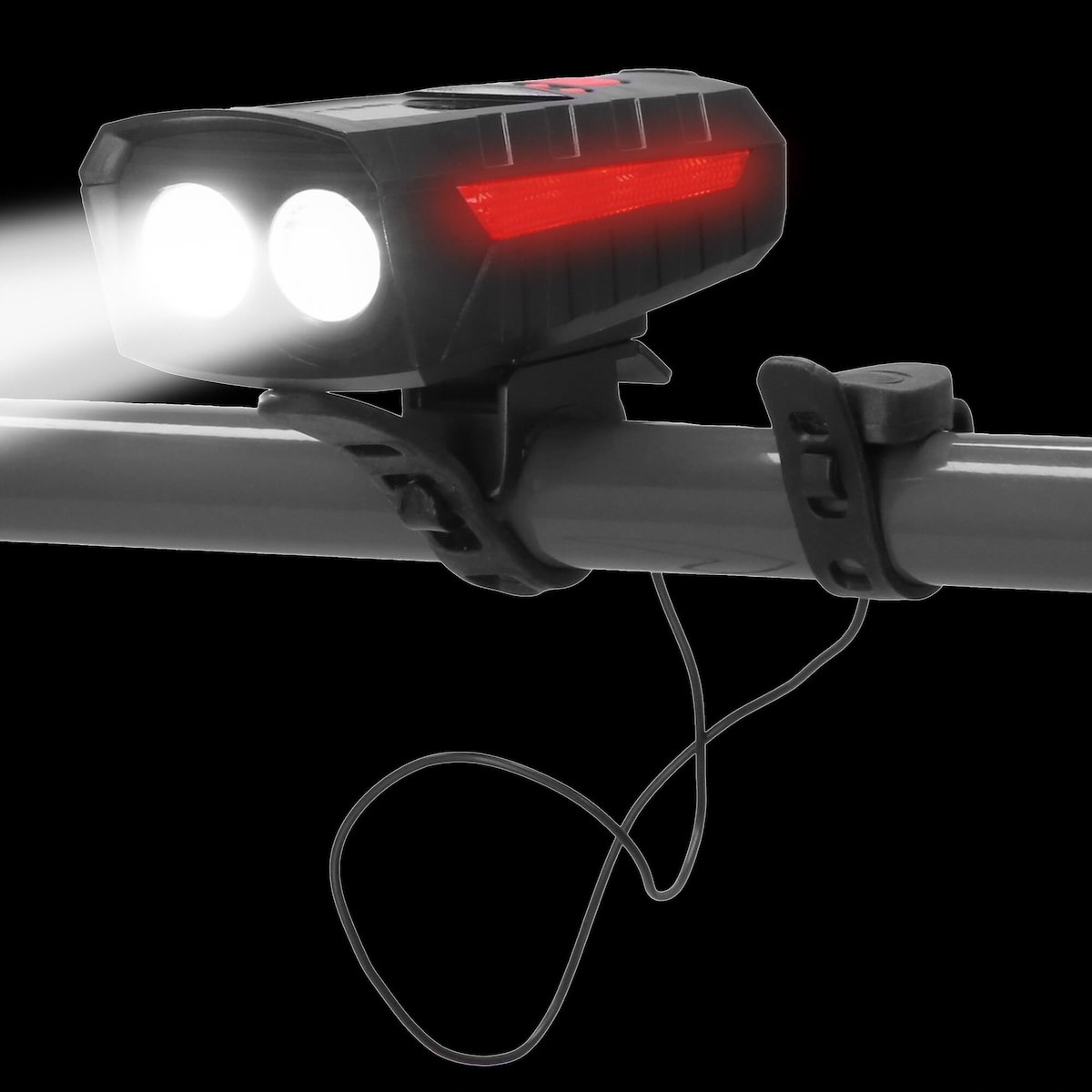 LAMPKA ROWEROWA LED PRZÓD NA USB MOCNA TYŁ ZESTAW SOLARNA ŚWIATŁO powerbank Źródło światła dioda LED