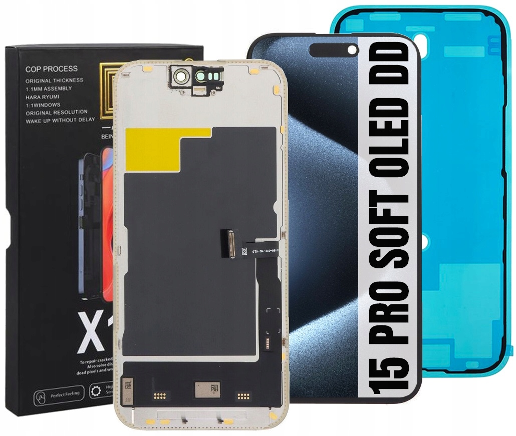 Displej Pro Iphone 15 Pro Soft Oled DD IC 120HZ Displej Těsnění