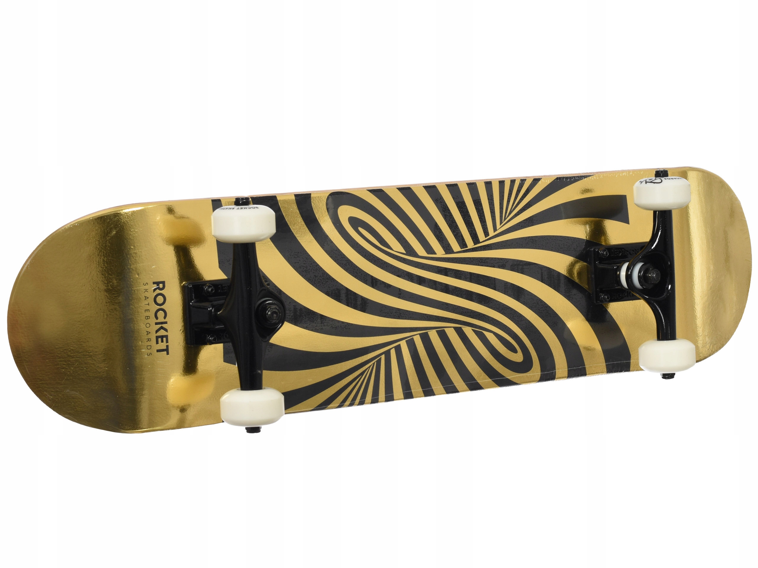 Deskorolka Rocket Twisted Foil Complete RKT-COM-1555 Złoto-czarna