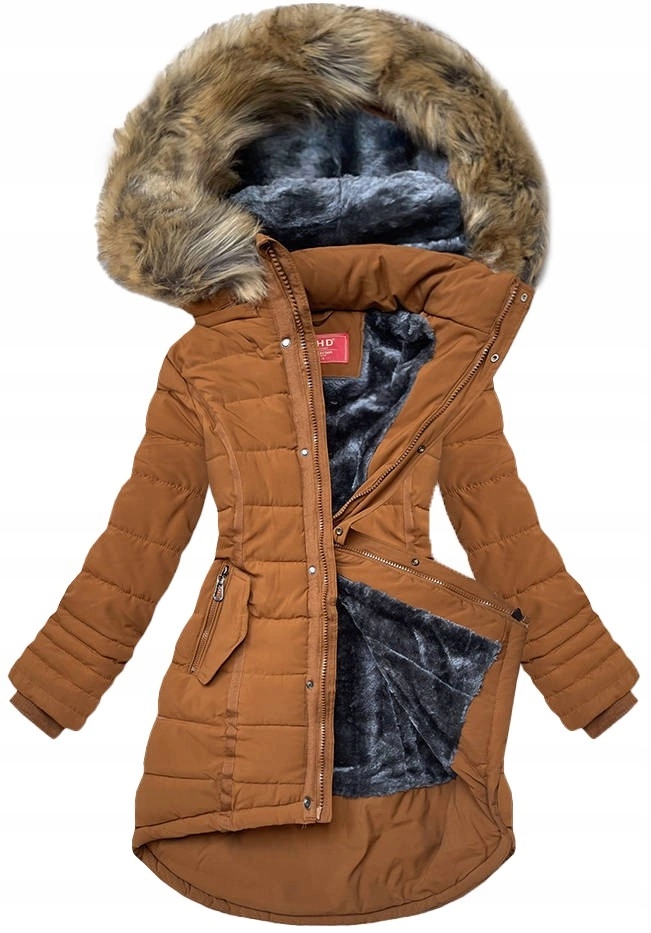 Zimní Bunda M-21301 Karamel XXL (44)