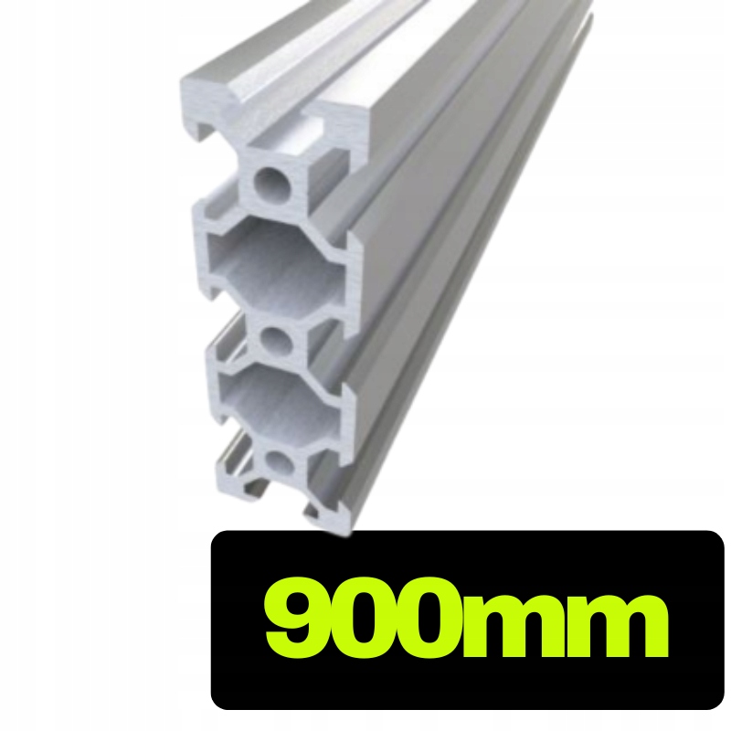Profil aluminiowy V-slot 2060 srebrny o długości 90 cm