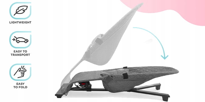 Kinderkraft Mimi - leżaczek bujaczek dla niemowląt Długość (cm) 72