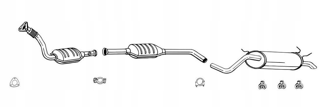 RENAULT MEGANE I CLASSIC SCENIC 1.6 16V TŁUMIKI