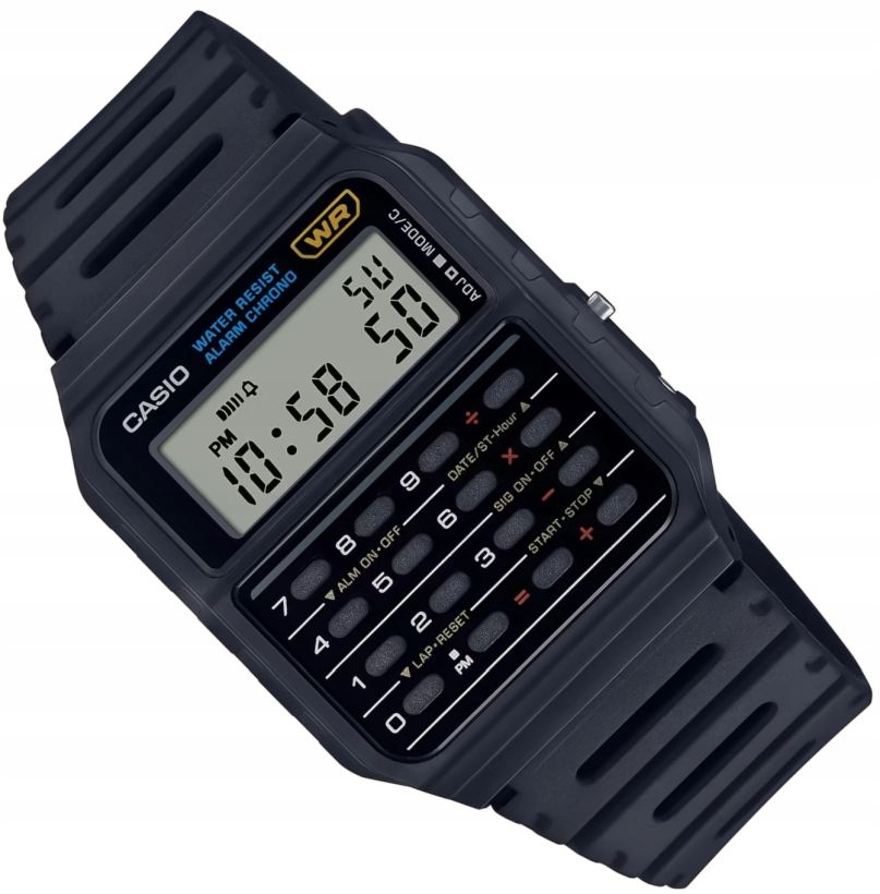 Hodinky Casio CA-53V-1ER S Retro Kalkulačkou Klasik Oldskulové +box