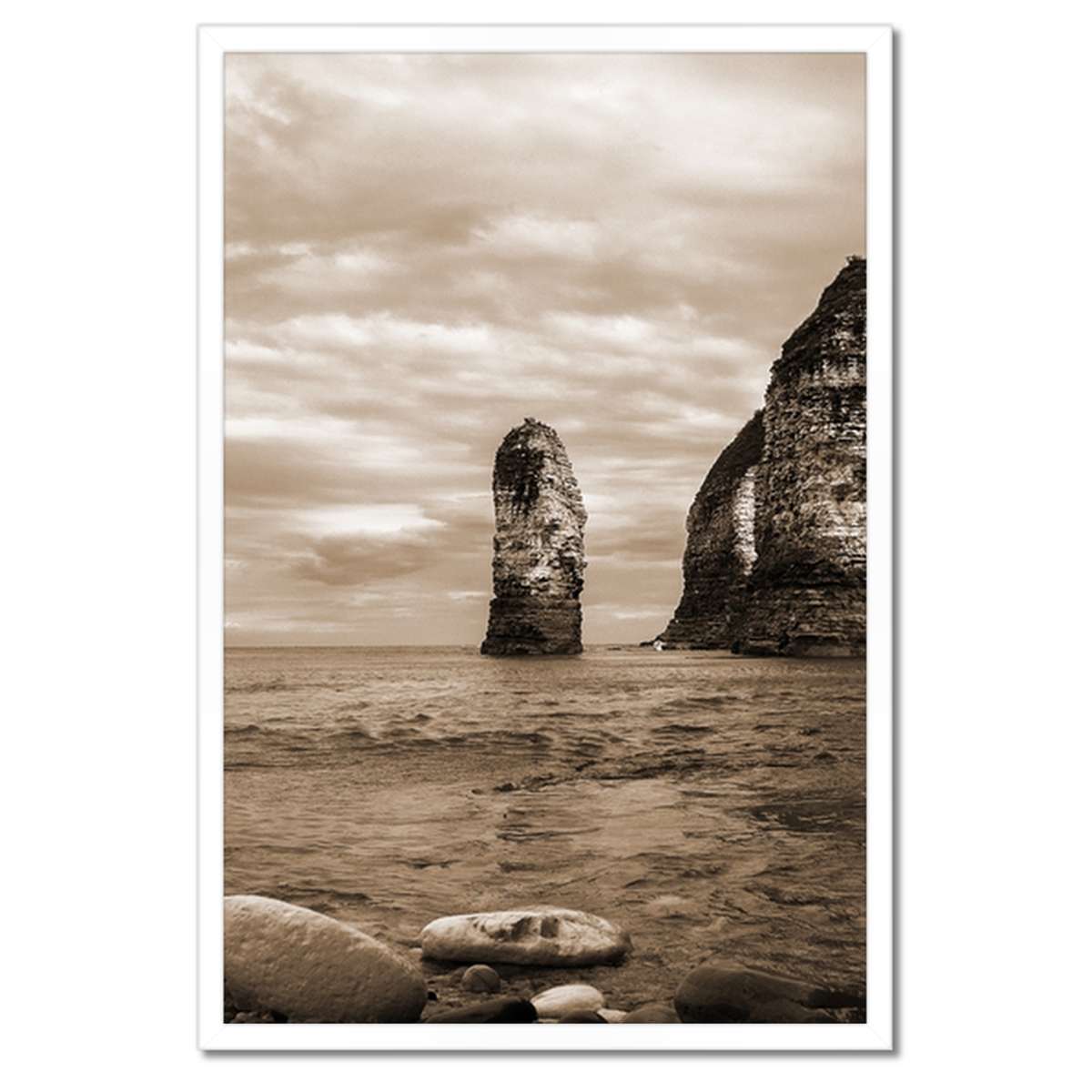 Plakáty v rámu 40x60 Fotografie Sepia Klif