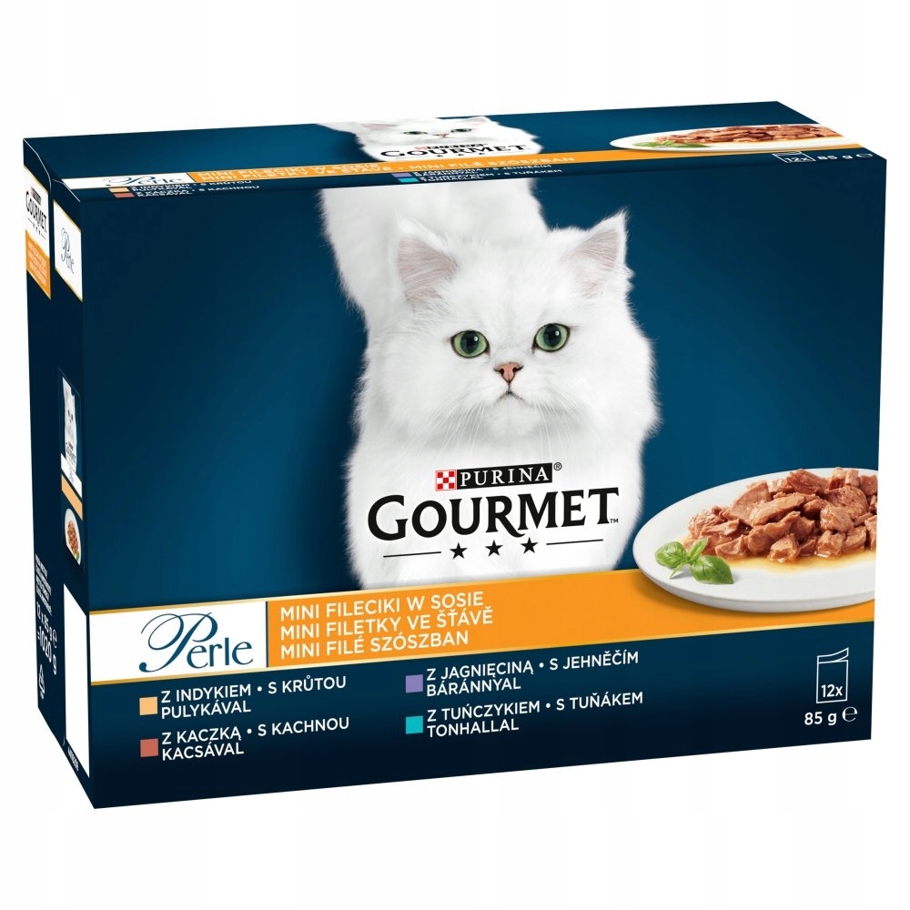 Levně Gourmet Perle Mini Fileciki Duet Rybí Sos 24x85g